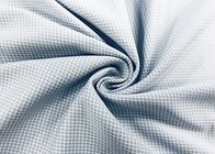 100 per cento del poliestere della camicia del tessuto di Grey tricottato filo di ordito del percalle controllano 130GSM