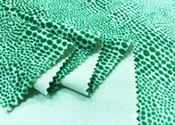 materiale 100% del vello del poliestere 210GSM per la stampa domestica del leopardo di verde del tessuto