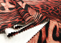 Tessuto del velluto del poliestere di 260GSM Velboa per la larghezza del Dress Tiger Pattern 150cm di signore