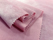 filo di ordito 100% del poliestere del tessuto del giocattolo della peluche 190GSM che tricotta larghezza di rosa 160cm