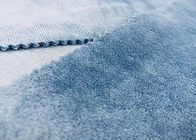 colore blu tricottato filo di ordito molle 100% del poliestere del tessuto del giocattolo della peluche 210GSM