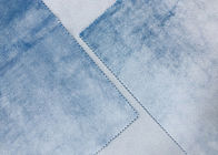 colore blu tricottato filo di ordito molle 100% del poliestere del tessuto del giocattolo della peluche 210GSM