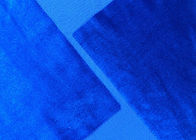 tessuto molle 100% del velluto del poliestere 200GSM per colore domestico del blu reale del tessuto